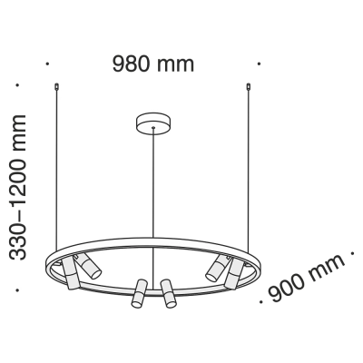 lafabryka.pl Lampa wisząca Satellite MOD102PL-L42B Maytoni