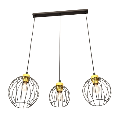 Lampa wisząca NANDO 3 BL GOLD 1368/3 EMIBIG Lighting