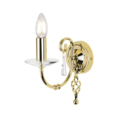 lafabryka.pl Kinkiet Aegean – 1 źródło światła – Polerowany mosiądz AG1-POL-BRASS Elstead Lighting