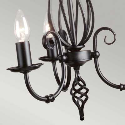 Żyrandol Artisan – 3 źródła światła – Czarny ART3-BLACK Elstead Lighting