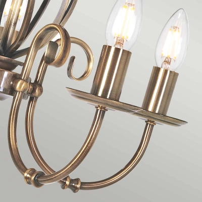 Żyrandol Artisan – 5 źródeł światła – Stary mosiądz  ART5-AGD-BRASS Elstead Lighting