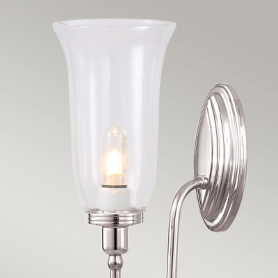 Kinkiet Blake – 1 źródło światła – Polerowany nikiel BATH-BLAKE2-PN Elstead Lighting