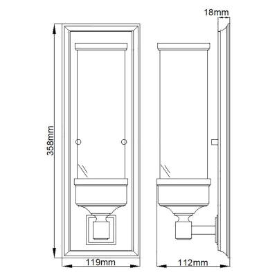 Kinkiet Cambridge – 1 źródło światła BATH-CM1 Elstead Lighting