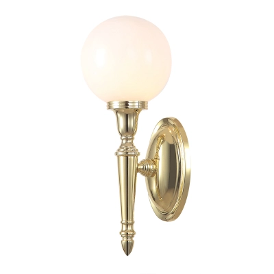 lafabryka.pl Kinkiet Dryden – 1 źródło światła – Polerowany mosiądz BATH-DRYDEN4-PB Elstead Lighting