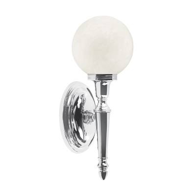 lafabryka.pl Kinkiet Dryden – 1 źródło światła – Polerowany chrom BATH-DRYDEN4-PC Elstead Lighting