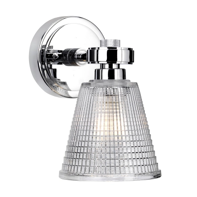 lafabryka.pl  Kinkiet Gunnis – 1 źródło światła – Polerowany chrom BATH-GUNNIS1-PC Elstead Lighting