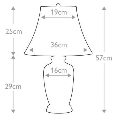Lampa stołowa Blue Ginger Jar – 1 źródło światła BLUE-G-JAR-TL Elstead Lighting
