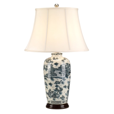 lafabryka.pl Lampa stołowa Blue Traditional – 1 źródło światła BLUE-TRAD-WP-TL Elstead Lighting