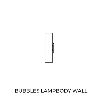 Baza BUBBLES LAMPBODY WALL 1 AZ5881 czarny AZZARDO