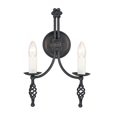 lafabryka.pl Kinkiet Belfry – 2 źródła światła BY2-BLACK Elstead Lighting