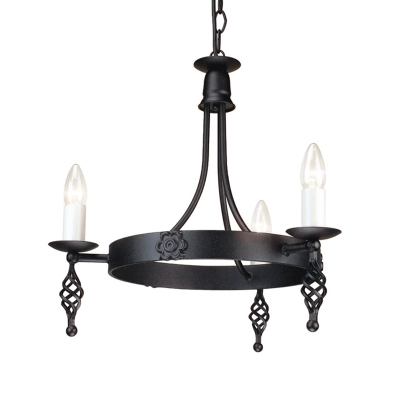 lafabryka.pl Żyrandol Belfry – 3 źródła światła BY3-BLACK Elstead Lighting