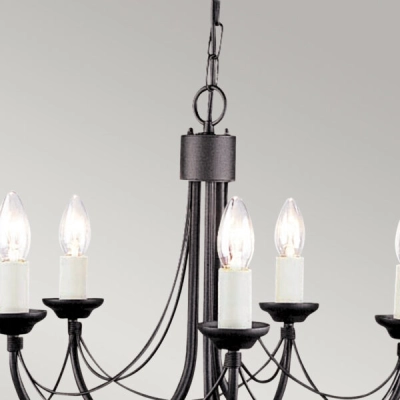Żyrandol Carisbrooke – 5 źródeł światła CB5-BLACK Elstead Lighting
