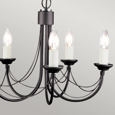 Żyrandol Carisbrooke – 5 źródeł światła CB5-BLACK Elstead Lighting