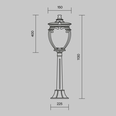 Lampa stojąca Landscape Lighting Fleur O414FL-01BZ1 Maytoni