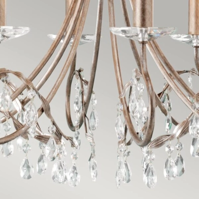 Żyrandol Christina – 8 źródeł światła CRT8-SILVER-GOLD Elstead Lighting