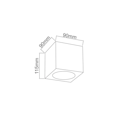 Plafon Cubo Claro Gold OR86188 OPEN DESIGN HIGHLIGHTS