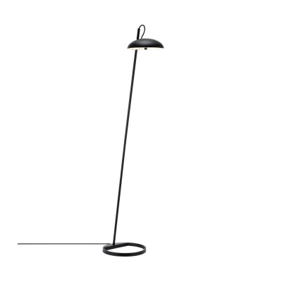 Czarna lampa podłogowa Versale - DFTP, metalowa 2220064003 Nordlux