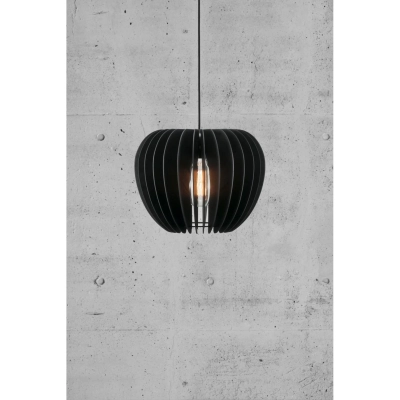 Drewniana lampa wisząca Tribeca 38 Nordlux - czarna 46433003