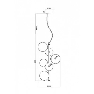 Lampa wisząca Dallas MOD545PL-06G Maytoni