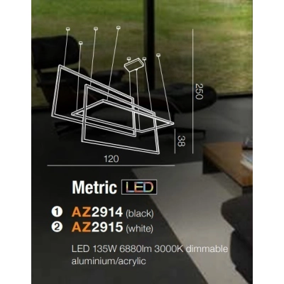 Lampa wisząca METRIC AZ2914 AZZARDO