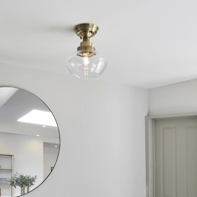 Lampa sufitowa CAMBERLEY brass-transparent 97687 ENDON