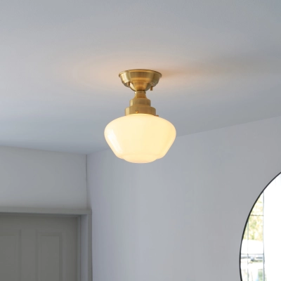 Lampa sufitowa CAMBERLEY brass-opal 97688 ENDON