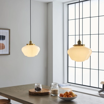 Lampa wisząca CAMBERLEY brass-opal 97692 ENDON