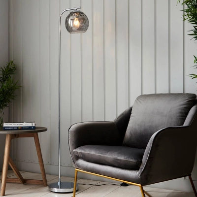 Lampa podłogowa DIMPLE silver 97978 ENDON
