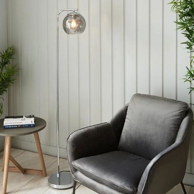 Lampa podłogowa DIMPLE silver 97978 ENDON
