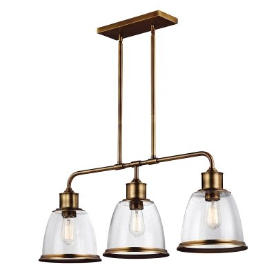 lafabryka.pl Podłużna lampa wisząca Hobson – 3 źródła światła – Stary mosiądz FE-HOBSON-3P-AB Elstead Lighting