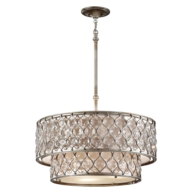 lafabryka.pl Żyrandol Lucia – 6 źródeł światła FE-LUCIA-P-E-2TR Elstead Lighting