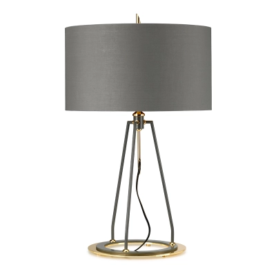 Lampa stołowa Ferrara – Ciemnoszara/ Polerowane złoto FERRARA-TL-GPG Elstead Lighting