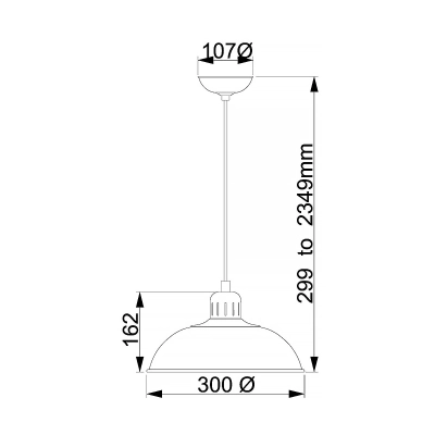 Lampa wisząca Franklin – 1 źródło światła – Kremowa FRANKLIN-P-CR Elstead Lighting