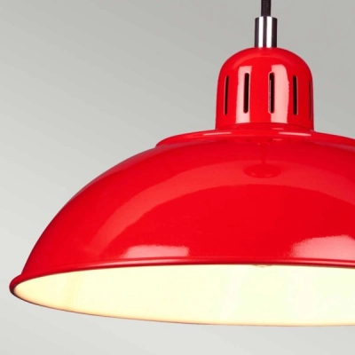 Lampa wisząca Franklin – 1 źródło światła – Czerwona FRANKLIN-P-RED Elstead Lighting