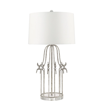 lafabryka.pl Lampa stołowa Stella – 1 źródło światła – Przecierane srebro GN-STELLA-TL-SV Elstead Lighting