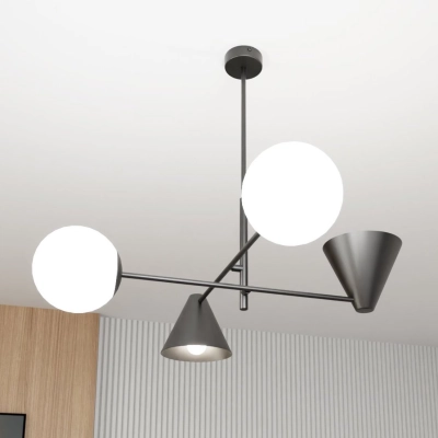 Żyrandol HERMES 4 BLACK 1347/4 EMIBIG Lighting