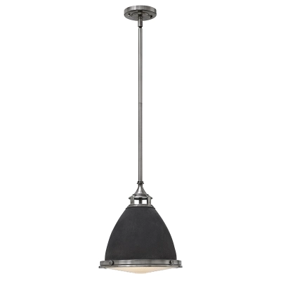 lafabryka.pl Lampa wisząca Amelia – 1 źródło światła – Stary cynk HK-AMELIA-P-M-DZ Elstead Lighting