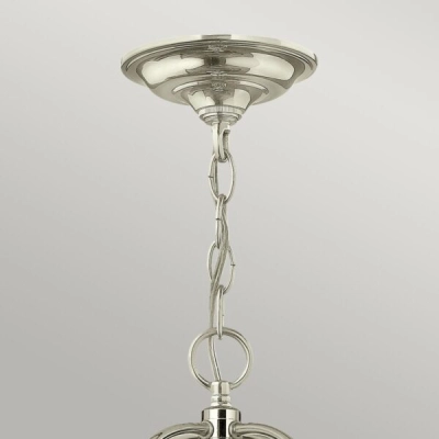 Duża lampa wisząca Gentry – 6 źródeł światła – Polerowany nikiel HK-GENTRY-P-L-PN Elstead Lighting
