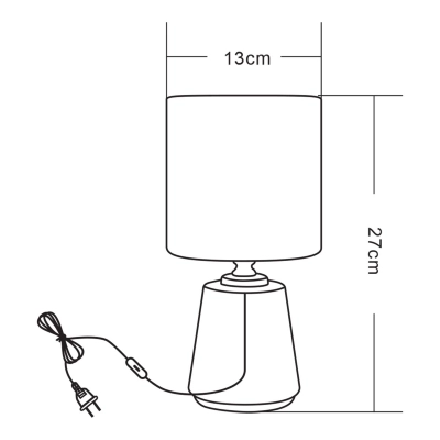 LAMPA STOŁOWA CZARNA/BLACK HS8605-BL ZUMA LINE