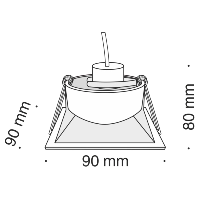Downlight Dot DL029-2-01B Maytoni