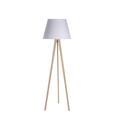 Lampa podłogowa TRIPOD WOOD AZ3013+AZ3671 white AZZARDO