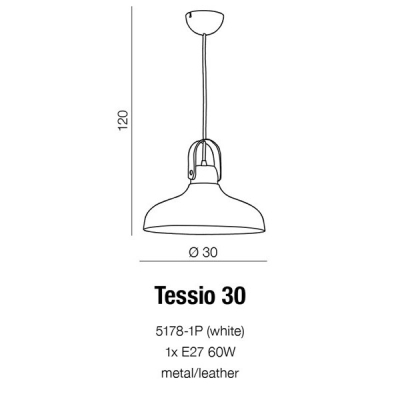 Lampa wisząca Tessio 30 AZ1289