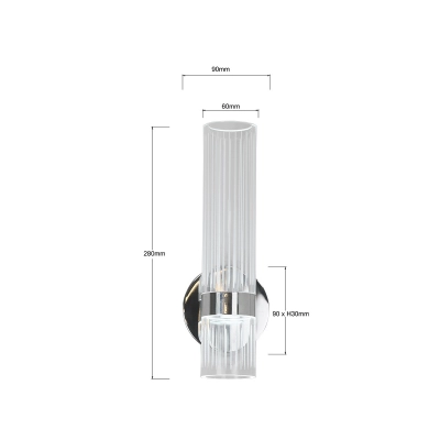 Kinkiet Ambiente chrom LED CCT LP-1510/1W CH Light Prestige