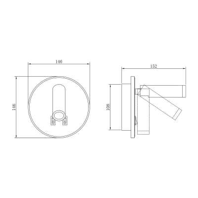 Kinkiet CIRCA W4107-BK ZUMA LINE