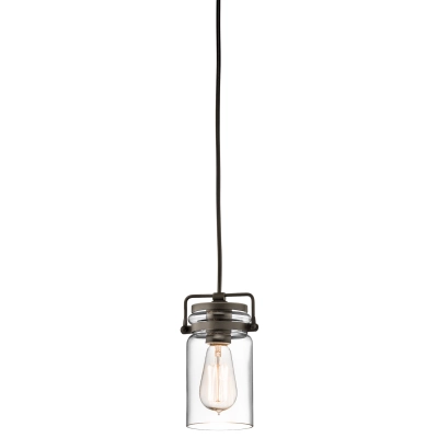lafabryka.pl Mała lampa wisząca Brinley – 1 źródło światła – Stary brąz KL-BRINLEY-MP-OZ Elstead Lighting