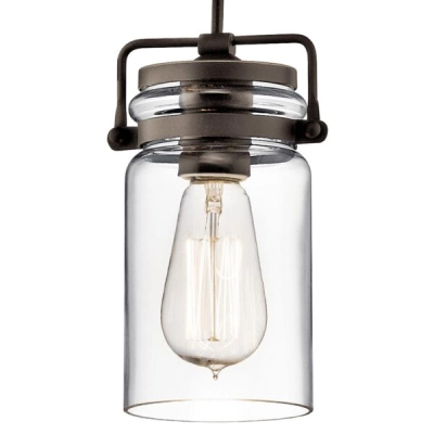 Mała lampa wisząca Brinley – 1 źródło światła – Stary brąz KL-BRINLEY-MP-OZ Elstead Lighting