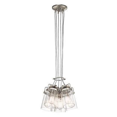 Lampa wisząca Brinley – 6 źródeł światła – Szczotkowany nikiel KL-BRINLEY6-NI Elstead Lighting