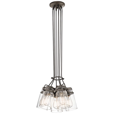 Lampa wisząca Brinley – 6 źródeł światła – Stary brąz KL-BRINLEY6-OZ Elstead Lighting