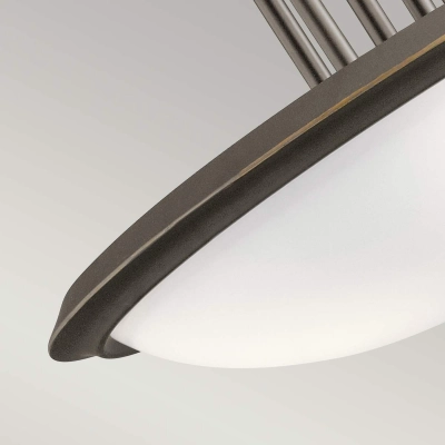 Półplafon Dreyfus – 3 źródła światła – Stary brąz  KL-DREYFUS-SFOZ Elstead Lighting