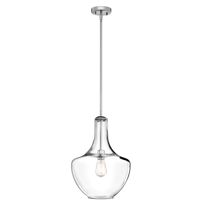 lafabryka.pl Lampa wisząca Everly – 1 źródło światła – Chrom KL-EVERLY-P-M-CH Elstead Lighting